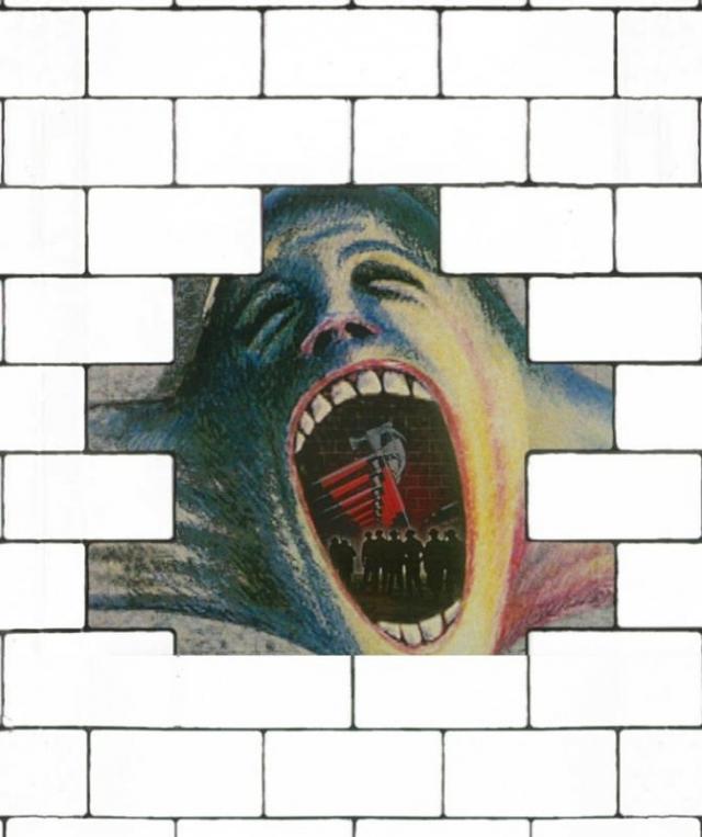 The wall, disegno di Gerald Scarfe per l'omonimo film e album dei Pink Floyd