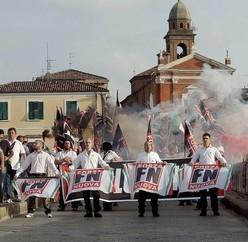 Manifestazione Forza Nuova a Rimini - foto Corriere Romagna